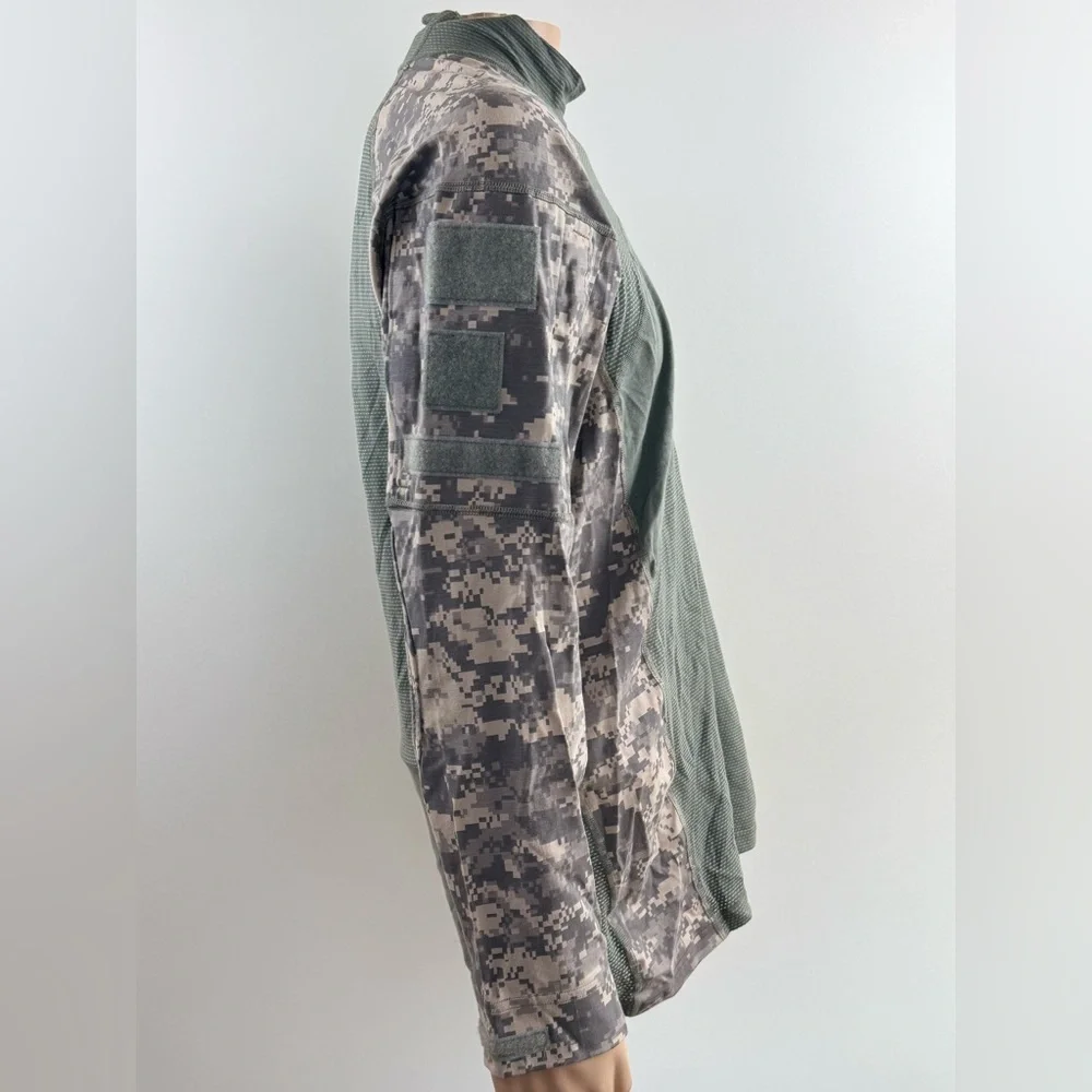 Massif US Army Combat Shirt Men Large, Digital Camo, Flame Resistant, Stretch - Picture 3 of 16